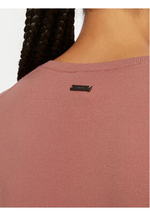 Calvin Klein Sweter K20K207681 Pomarańczowy Regular Fit. Kolor: pomarańczowy. Materiał: wiskoza