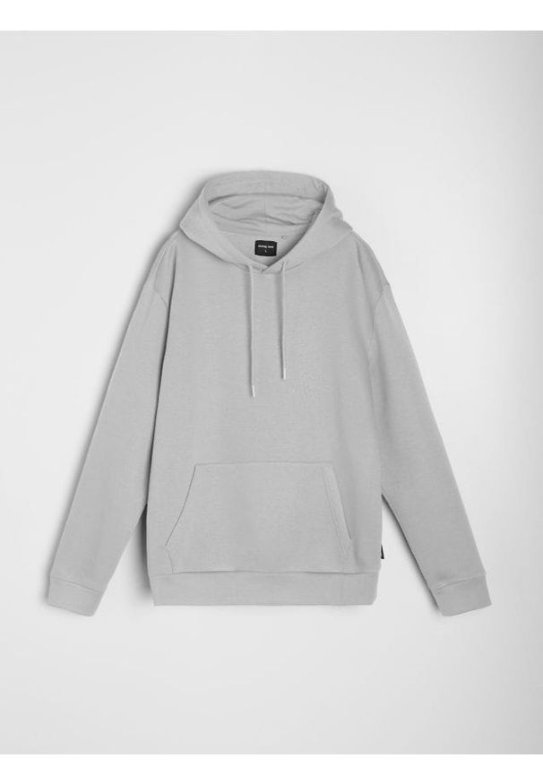 Sinsay - Bluza hoodie basic - kremowy. Kolor: kremowy
