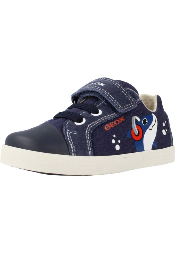 Geox - Buty GEOX B KILWI BOY C Niebieski. Kolor: niebieski. Materiał: tkanina, skóra. Sport: turystyka piesza