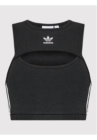 Adidas - adidas Top adicolor Classics HM2117 Czarny Slim Fit. Kolor: czarny. Materiał: bawełna #4