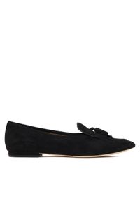 Lauren Ralph Lauren - LAUREN RALPH LAUREN Baleriny 802P04175001 Czarny. Kolor: czarny. Materiał: zamsz, skóra #1