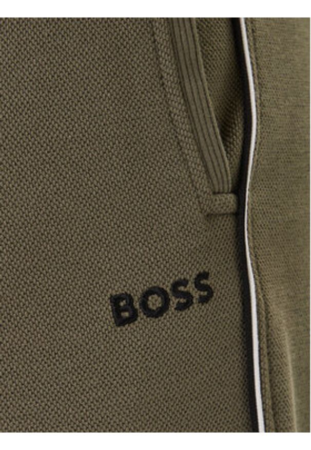 BOSS Dres 50555906 Khaki Regular Fit. Kolor: brązowy. Materiał: bawełna