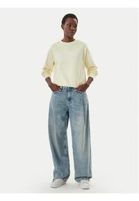 Calvin Klein Jeans Bluza Logo Graphic LV047F818G Biały Regular Fit. Kolor: biały. Materiał: bawełna #2