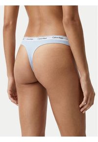 Calvin Klein Underwear Stringi 000QD5043E Błękitny. Kolor: niebieski. Materiał: bawełna #2