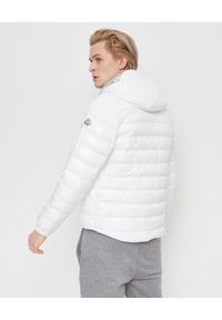 MONCLER - Biała kurtka Blesle. Okazja: na co dzień. Kolor: biały. Materiał: puch, materiał. Długość rękawa: długi rękaw. Długość: długie. Wzór: aplikacja. Styl: casual #7