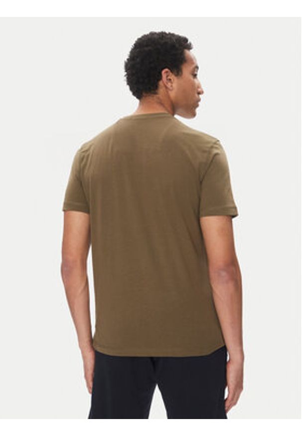Aeronautica Militare T-Shirt 251TS2405J641 Khaki Regular Fit. Kolor: brązowy. Materiał: bawełna