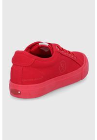 Cross Jeans tenisówki damskie kolor czerwony. Nosek buta: okrągły. Zapięcie: sznurówki. Kolor: czerwony. Materiał: guma #4