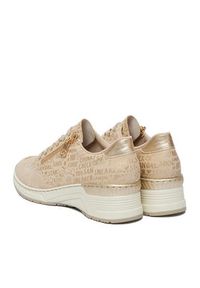 Rieker Sneakersy N4316-62 Beżowy. Kolor: beżowy. Materiał: materiał #2