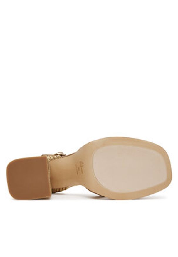 Castañer Espadryle Valle/142 023116 Złoty. Kolor: złoty. Materiał: materiał