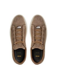 BOSS Sneakersy GaryTenn 50534292 Beżowy. Kolor: beżowy. Materiał: skóra, zamsz #4