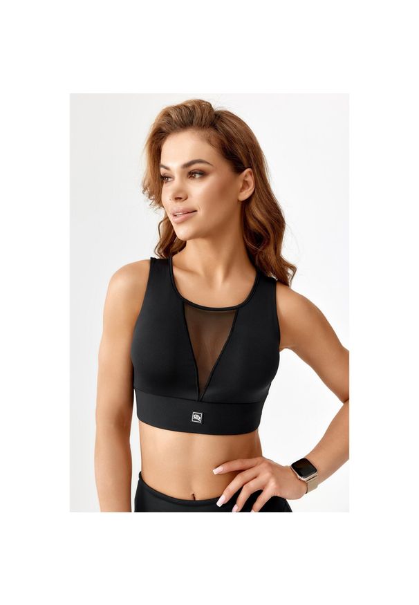 ROUGH RADICAL - Stanik top sportowy treningowy szybkoschnący Rough Radical Sports Bra Kendi. Kolor: czarny