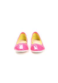 Born2be - Różowe Neonowe Baleriny Ranes. Nosek buta: okrągły. Zapięcie: bez zapięcia. Kolor: różowy. Materiał: materiał, koronka, jeans, skóra, lakier. Wzór: ażurowy. Obcas: na płaskiej podeszwie. Styl: wakacyjny #4