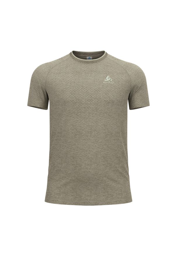 Koszulka męska Odlo ESSENTIAL SEAMLESS T-shirt crew neck l/s. Kolor: brązowy