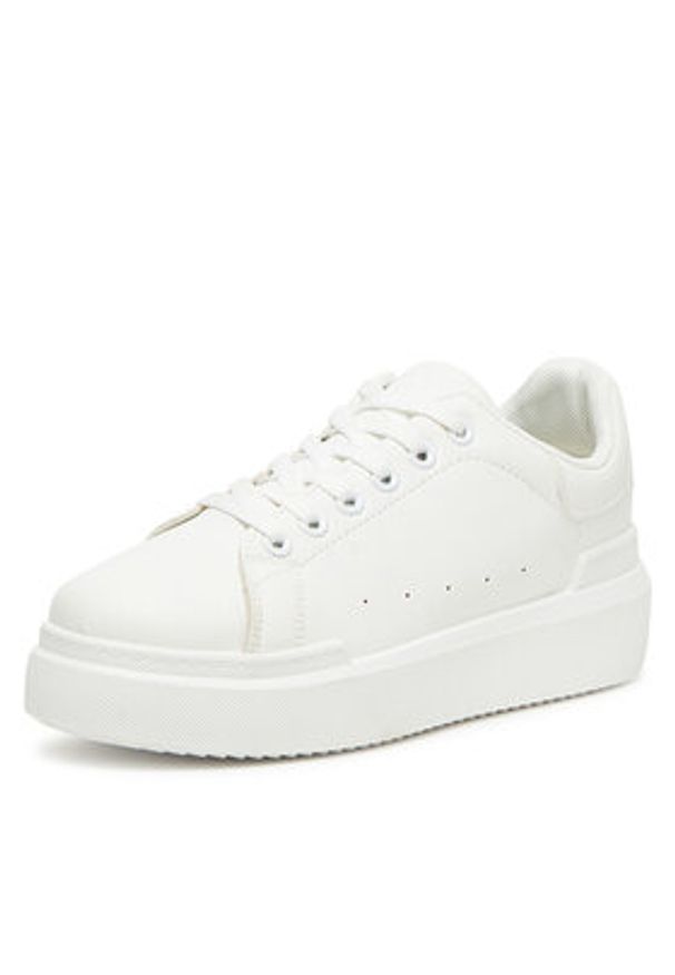 DeeZee Sneakersy YB520-1 Biały. Kolor: biały. Materiał: skóra