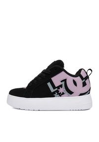 DC Shoes Sneakersy EO-COURT GRAFFIK PLATFORM DC02422003 Czarny. Kolor: czarny. Materiał: skóra, nubuk. Obcas: na platformie #3