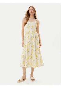 only - ONLY Sukienka letnia Eve 15350884 Beżowy Regular Fit. Kolor: beżowy. Materiał: wiskoza. Sezon: lato