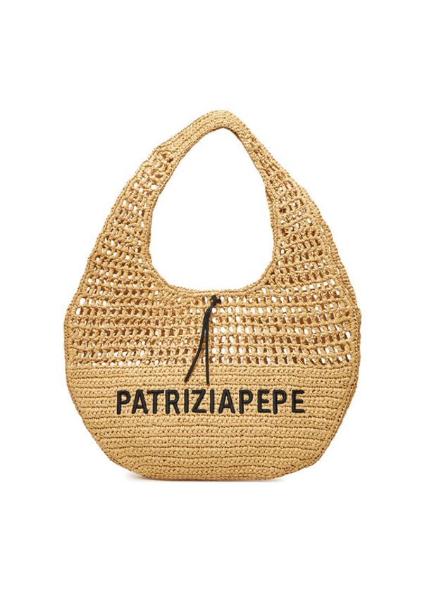 Patrizia Pepe Torebka 2B0120/V039 Beżowy. Kolor: beżowy