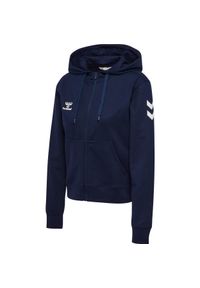 Damska bluza z kapturem zapinana na zamek Hummel Go 2.0 Chevron. Typ kołnierza: kaptur. Kolor: niebieski #1