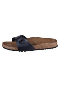 Klapki damskie Birkenstock Madrid. Kolor: czarny. Materiał: syntetyk, materiał