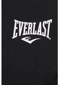 EVERLAST - Everlast Bluza męska kolor czarny z kapturem z nadrukiem. Okazja: na co dzień. Typ kołnierza: kaptur. Kolor: czarny. Materiał: dzianina. Wzór: nadruk. Styl: casual