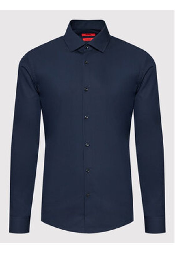 Hugo Koszula C-Jenno 50289499 Granatowy Slim Fit. Kolor: niebieski. Materiał: bawełna