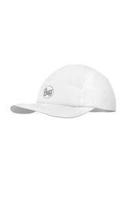 Czapka z daszkiem biegowa unisex Buff 5 Panels White ochrona UV. Kolor: biały. Styl: sportowy