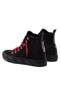 OFF-WHITE - Off-White Trampki Mid Top Vulcanized Canvas IA119S22LEA0011010 Czarny. Kolor: czarny. Materiał: materiał #3