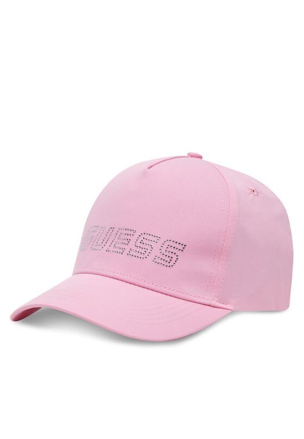 Guess Czapka z daszkiem V5GZ01 WO08O Różowy. Kolor: różowy. Materiał: materiał, bawełna
