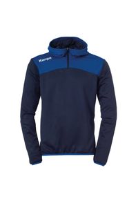 KEMPA - Bluza z kapturem Emotion 2.0 Kempa Quarter Zip. Typ kołnierza: kaptur. Kolor: niebieski. Sport: piłka ręczna, fitness #1