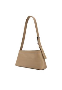 Calvin Klein Torebka Embossed Logo Shoulder Bag K60K612550 Beżowy. Kolor: beżowy. Materiał: skórzane #3