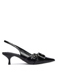 Steve Madden Sandały Lezley SM11003440 Czarny. Kolor: czarny. Materiał: skóra