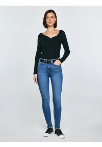 Big-Star - Jeansy damskie skinny niebieskie Clarisa 365. Stan: podwyższony. Kolor: niebieski #2