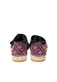 Liu Jo Espadryle "Vera 02" | SA2277 TX021 | Kobieta | Niebieski, Różowy. Nosek buta: okrągły. Kolor: wielokolorowy, różowy, niebieski. Materiał: skóra, tkanina. Wzór: aplikacja. Sezon: lato. Styl: klasyczny, elegancki