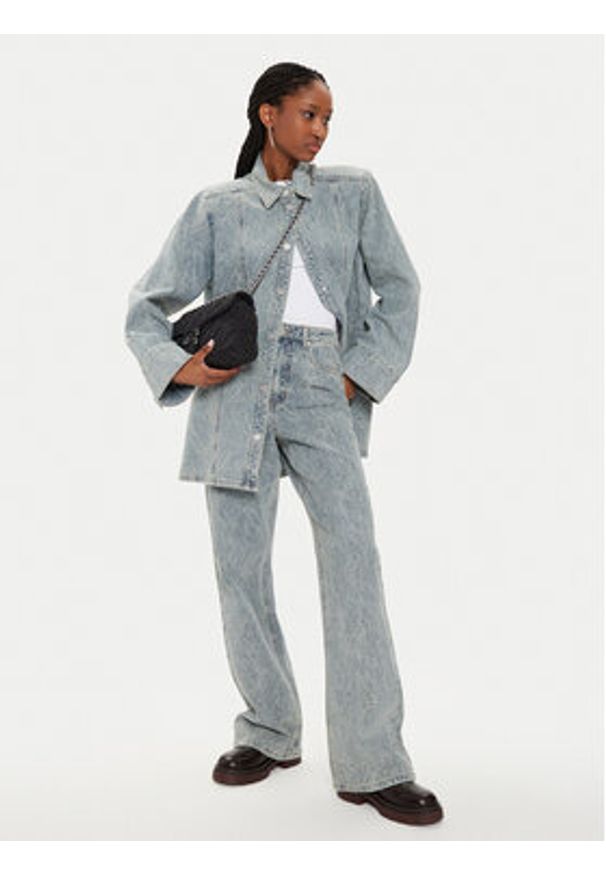 GESTUZ - Gestuz Koszula jeansowa Gianna 10908941 Niebieski Relaxed Fit. Kolor: niebieski. Materiał: bawełna