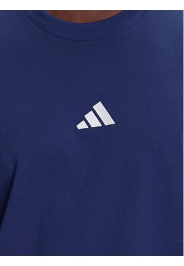 Adidas - adidas T-Shirt Essentials 3-Stripes JE6399 Niebieski Regular Fit. Kolor: niebieski. Materiał: bawełna