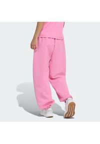 Adidas - adidas Spodnie dresowe Soft Lux KA7019 Różowy Loose Fit. Kolor: różowy. Materiał: syntetyk #3