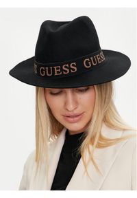 Guess Kapelusz AW5162 WOL03 Czarny. Kolor: czarny. Materiał: wełna, materiał