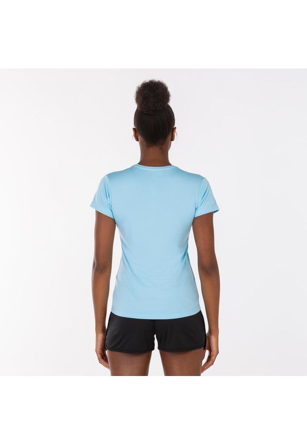 Koszulka do biegania damska Joma Combi z krótkim rękawem. Kolor: niebieski. Długość rękawa: krótki rękaw. Długość: krótkie. Sport: piłka ręczna