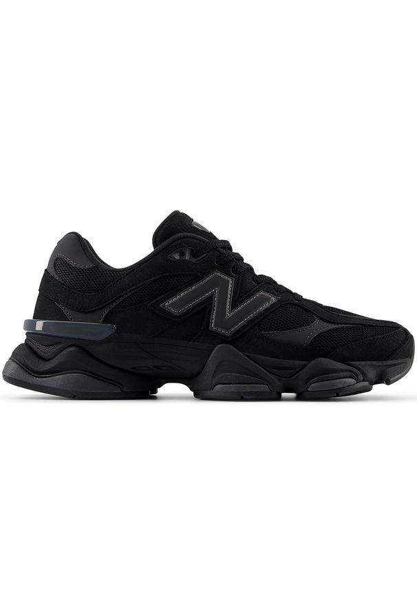 Buty unisex New Balance U9060ZGE – czarne. Kolor: czarny. Materiał: guma, skóra, syntetyk, materiał. Szerokość cholewki: normalna. Sport: turystyka piesza