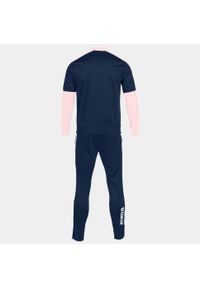 Dres do piłki nożnej dla dzieci Joma Boy Eco championship. Kolor: różowy, niebieski, wielokolorowy. Materiał: dresówka. Styl: sportowy