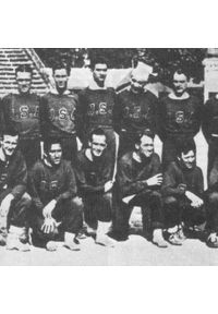 COPA FOOTBALL - Bluza piłkarska retro dla dorosłych USA 1934. Kolor: niebieski. Styl: retro