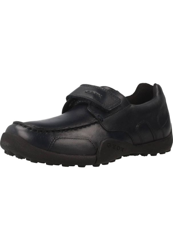 Tenisówki Geox Model W.snakem B Kolor Niebieski. Kolor: niebieski. Materiał: skóra. Sport: turystyka piesza