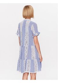 Iconique Sukienka letnia IC23 001 Fioletowy Regular Fit. Kolor: fioletowy. Materiał: bawełna. Sezon: lato #5