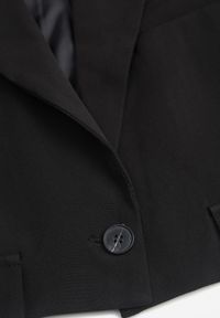 Renee - Czarna Kamizelka Garniturowa Zapinana na Guzik Tiamas. Okazja: na co dzień, do pracy, na spotkanie biznesowe. Kolor: czarny. Wzór: jednolity. Styl: klasyczny, casual, biznesowy #6