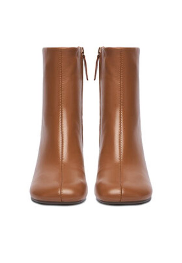 Gino Rossi Botki EO-HALA-VI887 Brązowy. Kolor: brązowy. Materiał: skóra