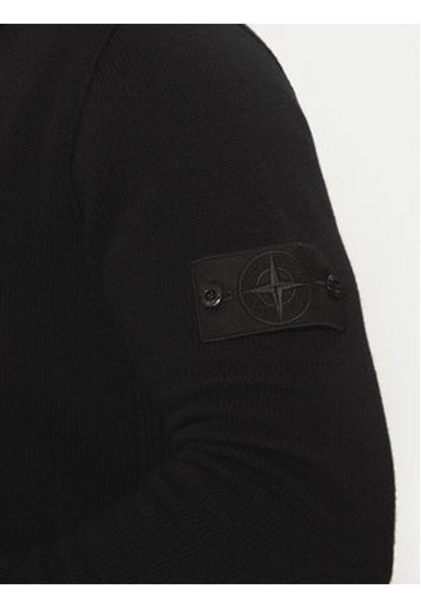 Stone Island Kardigan 8115528FA Czarny Regular Fit. Kolor: czarny. Materiał: wełna