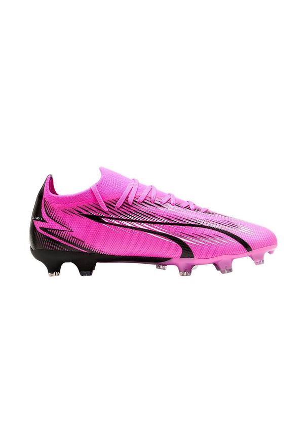 Buty Piłkarskie Puma Ultra Match Fg/Ag Dorosłych. Kolor: czarny, biały, wielokolorowy. Materiał: materiał, syntetyk. Sport: piłka nożna