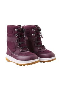 Buty zimowe dziecięce z membraną Reima Laplander 2.0. Kolor: fioletowy, czerwony, brązowy, wielokolorowy. Sezon: zima
