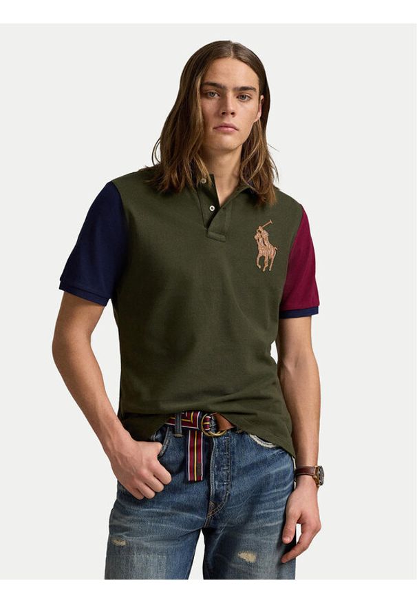 Polo Ralph Lauren Polo 710958777001 Zielony Classic Fit. Typ kołnierza: polo. Kolor: zielony. Materiał: bawełna