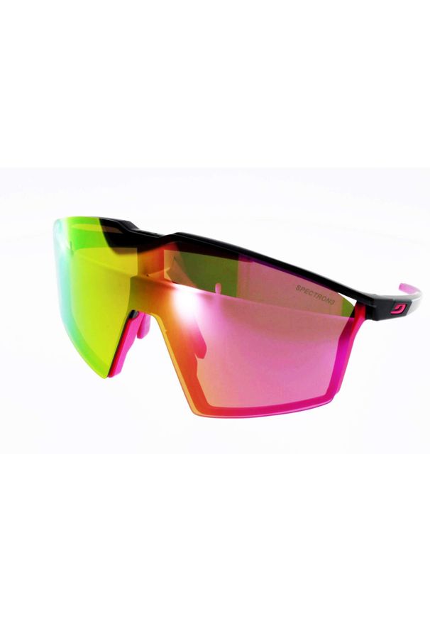 JULBO - Okulary rowerowe Julbo Edge - czarno różowy | Spectron cat 3. Kolor: czarny, różowy, wielokolorowy. Sport: turystyka piesza
